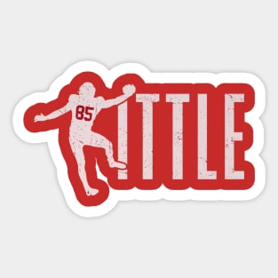 George Kittle San Francisco Silhouette Name Sticker